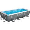 Bestway 56465-5 Set Piscina Fuori Terra Power Steel Rettangolare da 549x274x122 cm