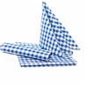 Texpot Tovaglia rustica, motivo a quadri da 5 mm, runner da tavolo, tovaglioli, 100% cotone (40 x 40 cm, 6 pezzi, blu/bianco a quadretti)