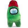 Among Us Peluche Among Us - Verde Con Cappuccio - Qualità Super Soft