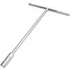 SENRISE Chiave a bussola, a testa esagonale, lunga, 6-19 mm, con impugnatura a T, a portata profonda, 1 pz, argento