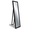 Lupia - Specchio da Terra Moderno BOSTON FLOOR MIRROR 40x160 cm, con cornice ecologica, Vetro cristallo riflettente, Facile montaggio con cavalletto regolabile o montaggio a parete, Nero, Legno