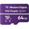 Western Digital Scheda microSDXC WD Purple QD101 da 64GB