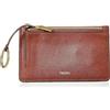Fossil Portafoglio da donna Logan, Pochette con linguetta in pelle/poliuretano marrone 19,4 cm L x 2,5 cm L x 10,2 cm H SL7833200