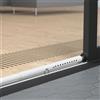 Starbover Barra di sicurezza antifurto per porta, finestra, protezione anti-effrazione regolabile, con punte in gomma, 45 - 128 cm, sicurezza per finestra della cantina, colore bianco, per casa e
