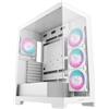 DeepCool Case DeepCool CG580 WH 4F - Mid Tower ATX, camera singola e doppio vetro temperato panoramico, 4 ventole ARGB incluse, Bianco