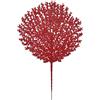 EDG Ramo Corallo Glitter 48 Cm Rosso