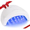 Benail Professional Benail Lampada UV led unghie a 48 W con 30 led durevoli per Ricostruzioni unghie Gel, Acrygel, Smalto semipermanente Unghie Mani e Piedi Fornetto unghie