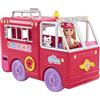 Barbie Chelsea Camion dei Pompieri - Playset Bambola e Camion dei Pompieri Ripiegabile - Più di 15 Accessori - 15 cm - Regalo per Bambini 3+ Anni