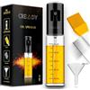 CREADY | Spray olio da cucina 100ml | Dispenser olio spray | Oliera spray multiuso | Acciaio inossidabile e vetro | Riutilizzabile