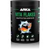 ARKA Mangime in fiocchi per pesci ornamentali - ARKA Vita Flakes 1000 ml / 100 g - maxi formato, alimento completo pressato a freddo per acquari d'acqua dolce - migliora colori, vitalità & crescita