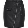 ONLY Onlvera CC Otw-Gonna in Finta Pelle, con Zip, Nero, S Donna