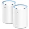Cudy AC1200 Sistema WiFi a Rete Completa, Dual Band, Estensore WiFi, Porte 10/100M, Antenne ad alto guadagno, VPN, Cloudflare, M1200 2-Pacchetto