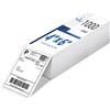 BETCKEY - 104mm x 159mm Thermal Direct Shipping Label, Commercial Grade - Perforated, 1000 Fanfold Labels
