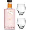 Mantovani 'S Gin Con Pompelmo Rosa E Cedro 70 cl Con Due Bicchieri Koperniko