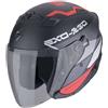 Scorpion Casco Moto Jet Scorpion EXO-230 BAND Nero opaco Rosso Argent