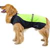 SELMAI Cappottini Impermeabili per Cani Giacca Riflettenti Cappotto Cane Grande Taglia A Prova di Vento Abbigliamento per Domestici Grandi Caldo Tuta da Neve Invernale Prova della Pioggia Verde 3XL