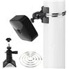 Tyeyober Supporto da parete regolabile a 360°, per Blink 4. Gen/3. Gen/Blink XT/XT2/Mini, telecamera interna per esterni, scarico/tubo in acciaio per la casa, sistema di sicurezza di montaggio con 4 anelli di