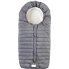 Nuvita 9658 Junior Slender | Sacco universale per passeggino | Massima Protezione dal Freddo da 6 a 36 Mesi (100cm) |Ultra Sottile, Leggero e Protettivo fino a -10°C | Grigio