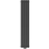 SONNI radiatore termoarreto a parete 1800 x 311 x 48 mm, termosifone a soggiorno potenza 536 W, radiatore verticare strato singolo da bagno, connessioni centrali G 1/2 - Antraciate