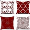 Homefeelzydys Federe Cuscini Divano in velluto 4 pezzi 45x45cm, Doppia Stampa Morbida Decorativi Copricuscini Fodere per Cuscino per Divano Sedia Auto Camera Letto Cuscini Arredo