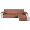 PETCUTE Copridivano angolare copridivano penisola elasticizzato copridivano con chaise longue copripoltrona 240x270cm