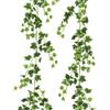 PacuM Ghirlanda artificiale di edera, verde, 71 pollici, Inodore, artificiale, Edera, lascia ghirlande artificiali, false edera, piante sospese (bianco verde)