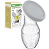 haakaa 100 ML Tiralatte in Silicone Con Coperchio, Trasparente Tiralatte Manuale, Raccolta Latte, Sano e Innocuo, Salva Ogni Goccia di Latte Materno