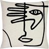 furn. Mono Cuscino Viso, Poliestere, Lino
