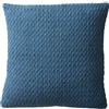 Drift Home - Cuscino color foglia di tè (43 x 43 cm) - Cotone riciclato sostenibile - Imbottitura inclusa - Inserto in tessuto testurizzato intrecciato - Coperta abbinata disponibile