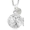 MAMIJUX Chiama Angeli Gabbia Mamma Idea Regalo Gravidanza Collana Donna Richiamo degli Angeli Catenina Acciaio (Tonda Modello 1)