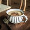 IGTOPS Tazza da caffè grande, 700 ml, grande ciotola con manico, ciotola per cereali con manico, tazza da caffè XXL, tazza da caffè grande in ceramica (bianco, 400 ml)