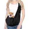 DBALL Borsa per Cani Piccola Taglia da Viaggio Borsa Cane da Passeggio (Fino a 7,5 kg) Trasportino a Tracolla Borsa porta Cane Gatti Nero