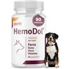 Pets Dolfos Hemodol 90 Compresse - Supporto complementare Cane e Gatto per Anemia - Formula avanzata contro la carenza di Ferro - Contiene Ferro, Rame Zinco e Vitamine