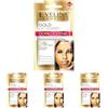 Eveline Cosmetics Gold Lift Expert Maschera Anti-Rughe di Lusso - Trattamento Viso al Collagene con Terapia Oro 24k per Pelle Matura, Secca e Sensibile (Confezione da 4)