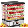 COOCHEER Essiccatori per Alimenti, Temperatura Regolabile da 35-70℃, Essiccatore frutta e verdura (400W LCD)