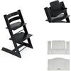 Stokke Bundle STOKKE ® TRIPP TRAPP ® Sedia + Baby Set + Cuscino Nero