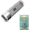 Nitecore TIKI GITD | Mini Torcia LED 300 Lumen | Mini Torcia Led Ricaricabile Fosforescente | Torcia Portachiavi Impermeabile