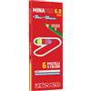 SEVEN PASTELLI COLORATI MINA PRO 6.0 SEVEN ASTUCCIO 6 PZ 900102431-000