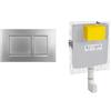 FLUIDMASTER Placca Ceres cromo opaco+ Modulo cassetta da incasso per wc a pavimento up 199 codice prod: P67-0110-0250 T02-0130-0250