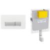 FLUIDMASTER Placca Magnus in vetro bianco + Modulo cassetta da incasso per wc a pavimento up 199 codice prod: P54-0003-0250 T02-0130-0250
