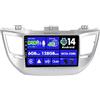 BXLIYER SXAUTO『Built-in 4G / DAB』Android 14-6G+128G Autoradio Per Hyundai Tucson (2014-2018) - Senza fili CarPlay/Android Auto LED Camera + MIC - Fast-boot Volante 360-CAM HDMI WIFI DSP 2 Din IPS 9 Pollici