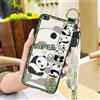 Generic lulumi-Phone Case For Huawei P8 Lite 2017/P9 Lite 2017/GR3 2017, copertura del telefono cellulare di protezione caso molle cassa mobile panda cordino anello cassa del telefono cellulare Fashion Design