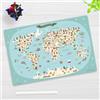 Tischsetmacher Sottomano da scrivania per bambini - mappa del mondo - in vinile resistente di prima qualità (senza plastica BPA) - 60 x 40 cm - Sottomano per la migliore protezione - Made in Germany