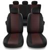 Mossa Coprisedili compatibili con Fiat Punto Grande, Evo, 2012 (2005-2018) - fodere sedili auto - set coprisedili auto universali - PF-RD