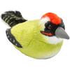 Wild Republic Audubon Bird, Picchio Verde con Autentico Suono d'uccello, Peluche, Giocattolo per Uccelli per Bambini e birdwatcher, 18 cm