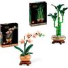 LEGO Bundle Piante Simboliche - Set di Piante Artificiali per Adulti con Mini-Orchidea (10343) e Bambù del Buon Auspicio (10344) - Decorazioni per Casa - Regalo di San Valentino per Donna e Uomo 10343