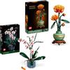 LEGO Bundle Fiori Eleganti - Set di Fiori Artificiali per Adulti da Costruire con Orchidea (10311) e Crisantemo (10368) - Idea Regalo di San Valentino per Lei o Lui - Decorazione Casa da Esposizione
