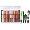 FantasyDay Set di Trucchi, FantasyDay Kit di Bellezza Cosmetici Kit per Occhi, Viso e Labbra - Natale Regalo Xmas Makeup Gift Set con Correttore, Rossetti, Lucidalabbra, Palette Ombretti, Mascara, Trousse, Fard