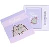 Grupo Erik Pusheen Set Quaderno A5 e Penna | 192 Pagine Confezione Regalo | Quaderno Appunti, Bullet Journal Puntinato, Copertina Rigida, Diario Personale, Gatto Gadget