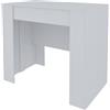 Bricozone Consolle Allungabile Estensibile Fino A 3 Metri Tavolo 14 Posti Salvaspazio Design Moderno Ed Elegante per Casa E Ufficio Soggiorno Ingresso 78 x 51 x 90 cm (Bianco)